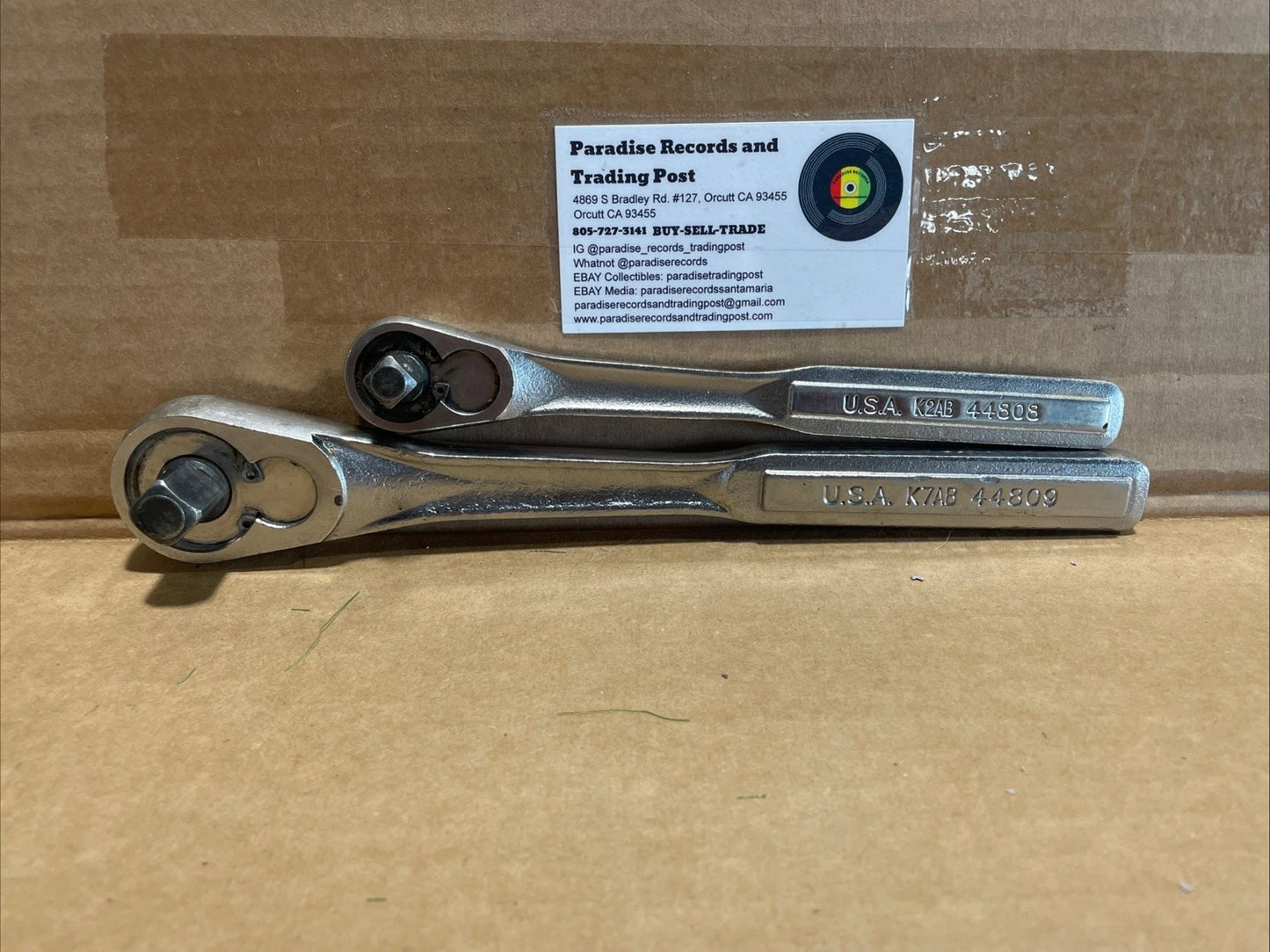 Craftsman 44809 1/2" Drive Push Button Release Ratchet Made in USA + 44808 USA