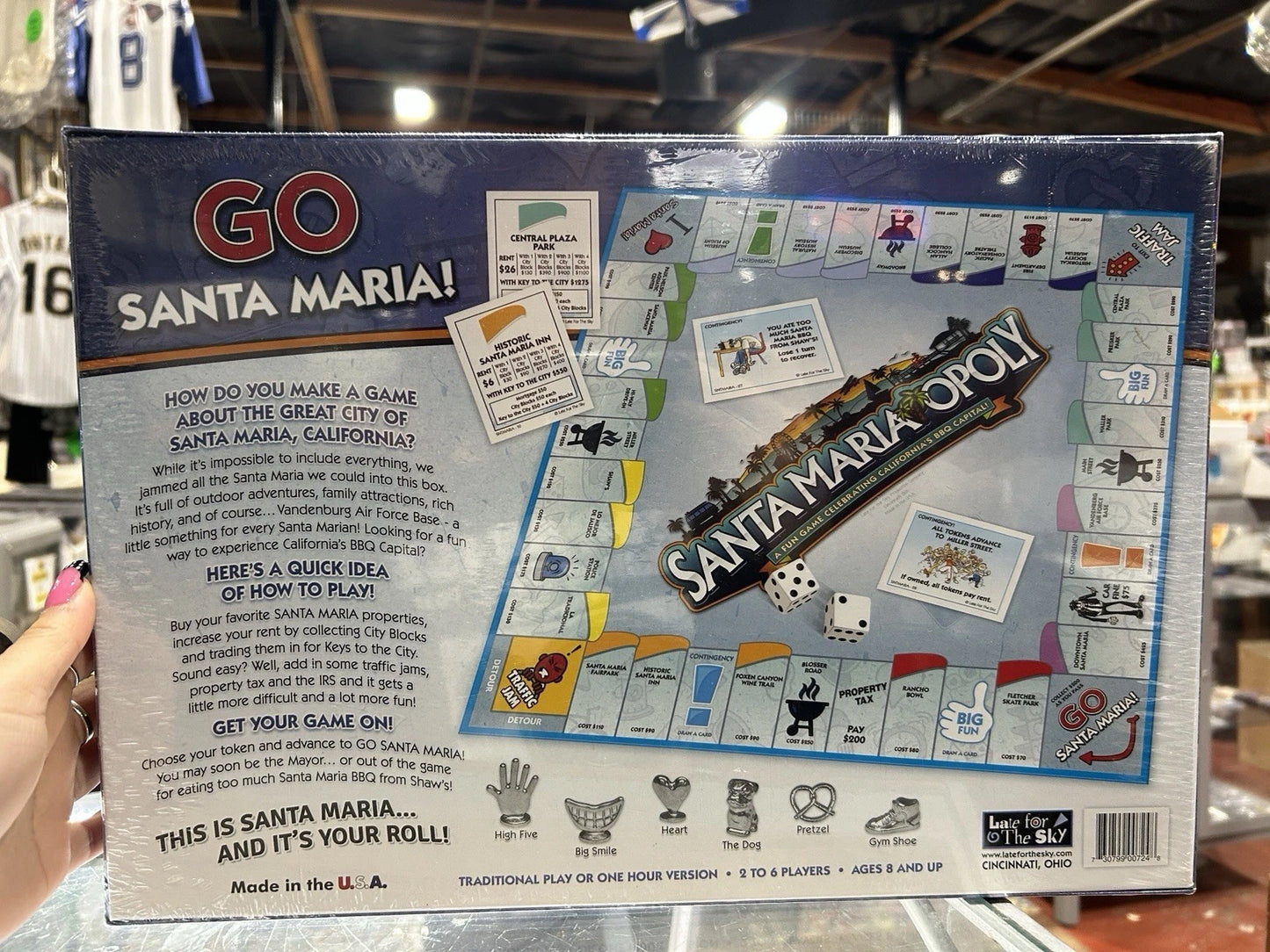Santa Maria-opoly California BBQ Capital Sealed Late for the Sky