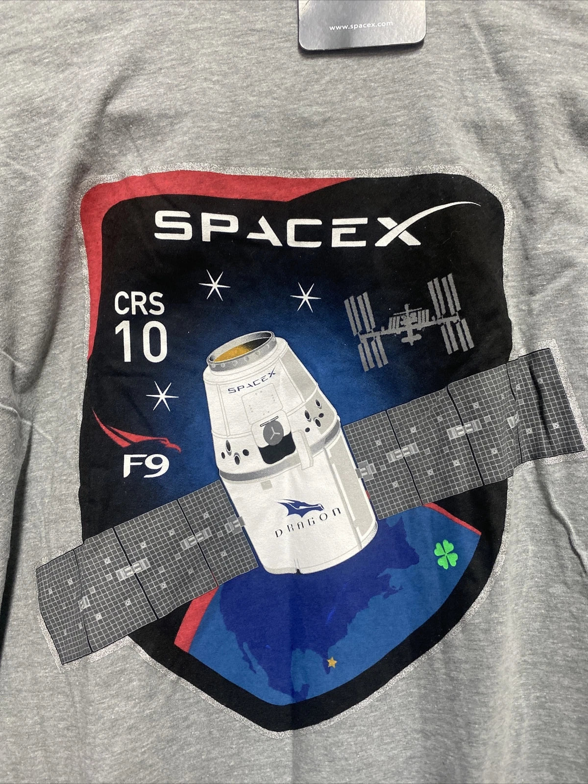 SpaceX Authentic Company Mission TShirt CRS10, Falcon 9 Dragon Employee Giveaway