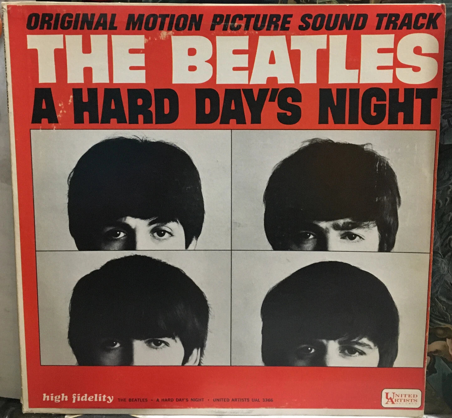 The Beatles A Hard Days Night Mono Capitol Record Club Record T-90828
