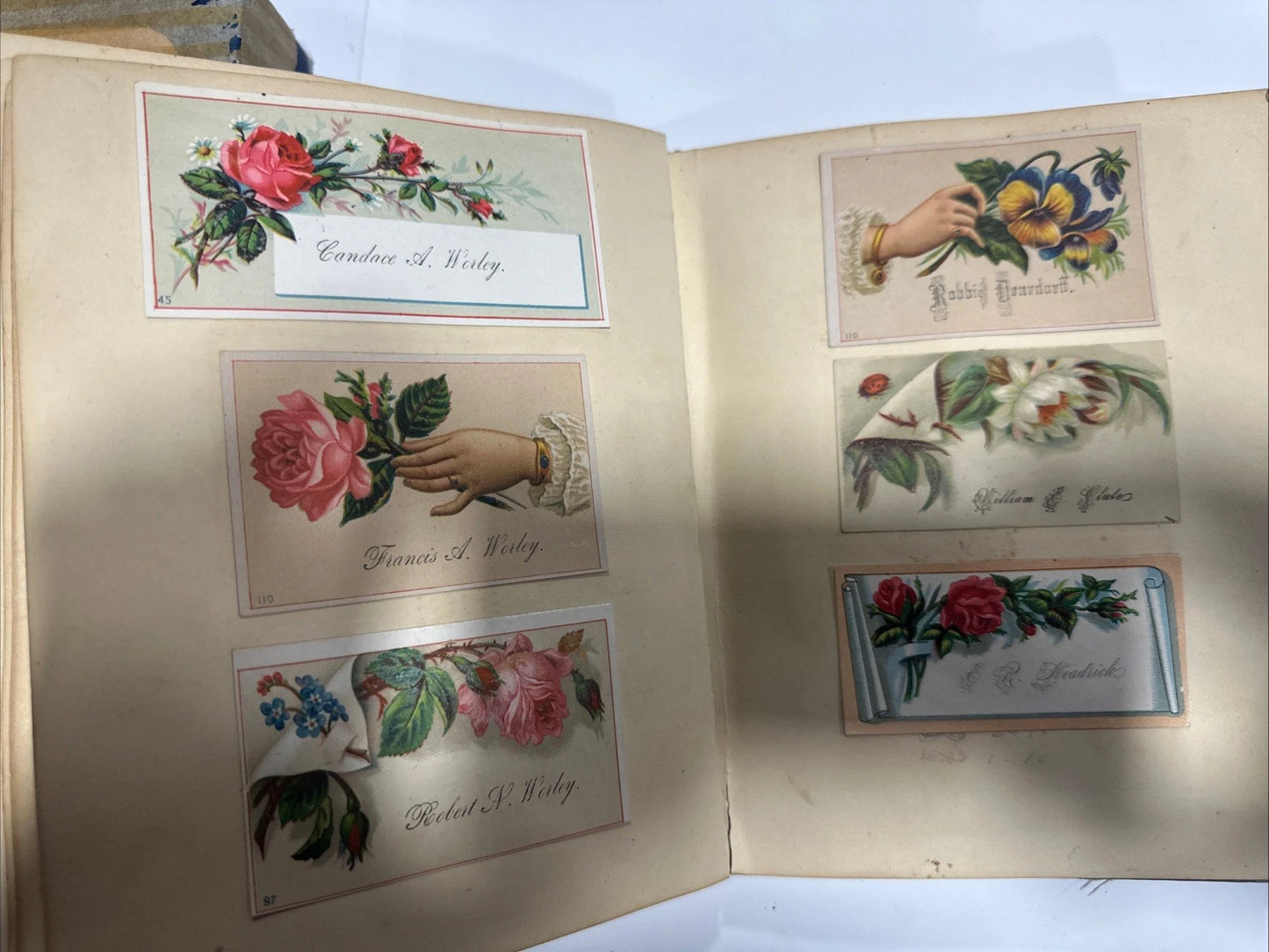 1885 Vintage Victorian Era Sticker Book Collection