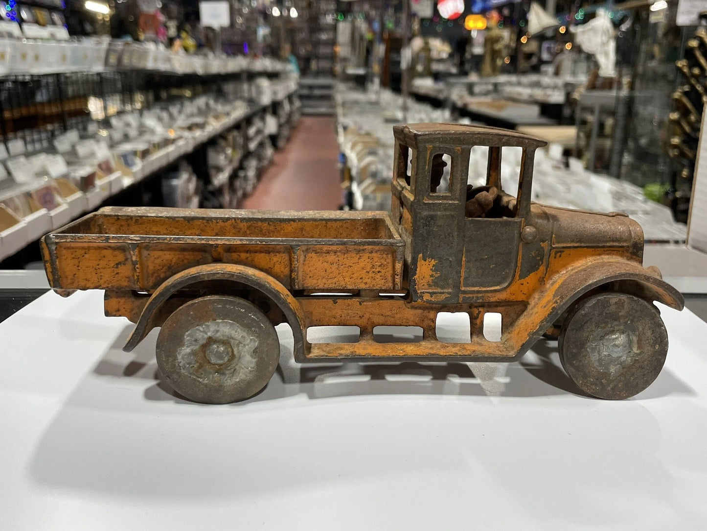 Vintage ARCADE Baby Red Cast Iron IH International Harvester Pickup Toy Truck