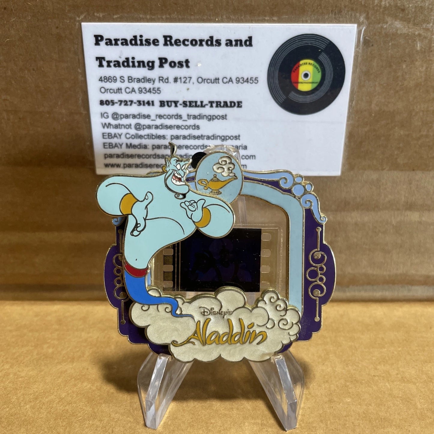 Disney Pin Genie Piece of Disney Movie Film Strip Jasmine/Aladdin LE 2000 PODM