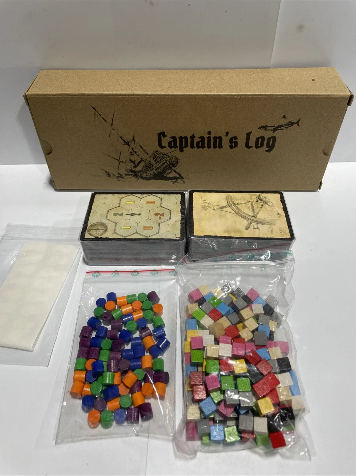 Captains Log Board Adventure Game Colonial Sailing Explore Pirates Rare Vintage