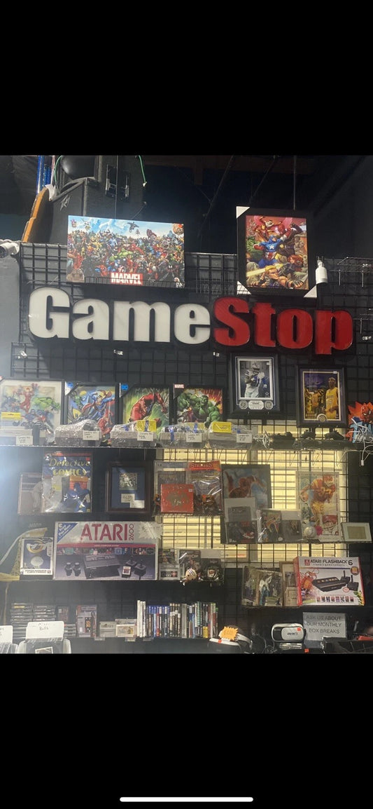 GameStop Store Display Metal Sign Original & Works