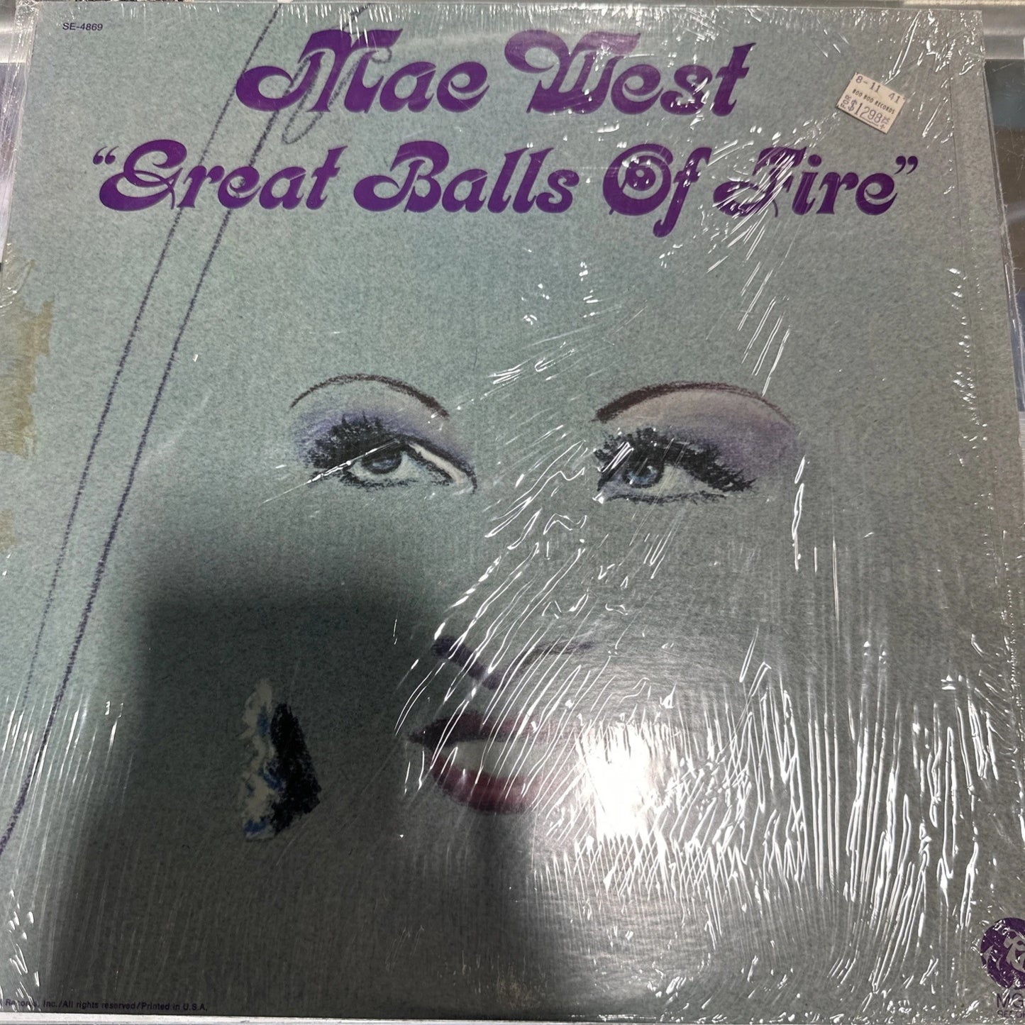 Mae West - Great Balls Of Fire - Vinyl LP Record - Sealed ‘72 LP