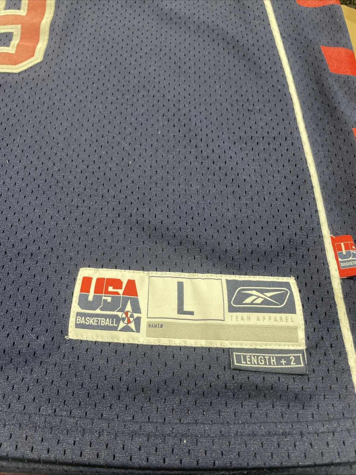 Lebron James USA Olympic Jersey 2004 Team USA #9 SZ L Mens Reebok