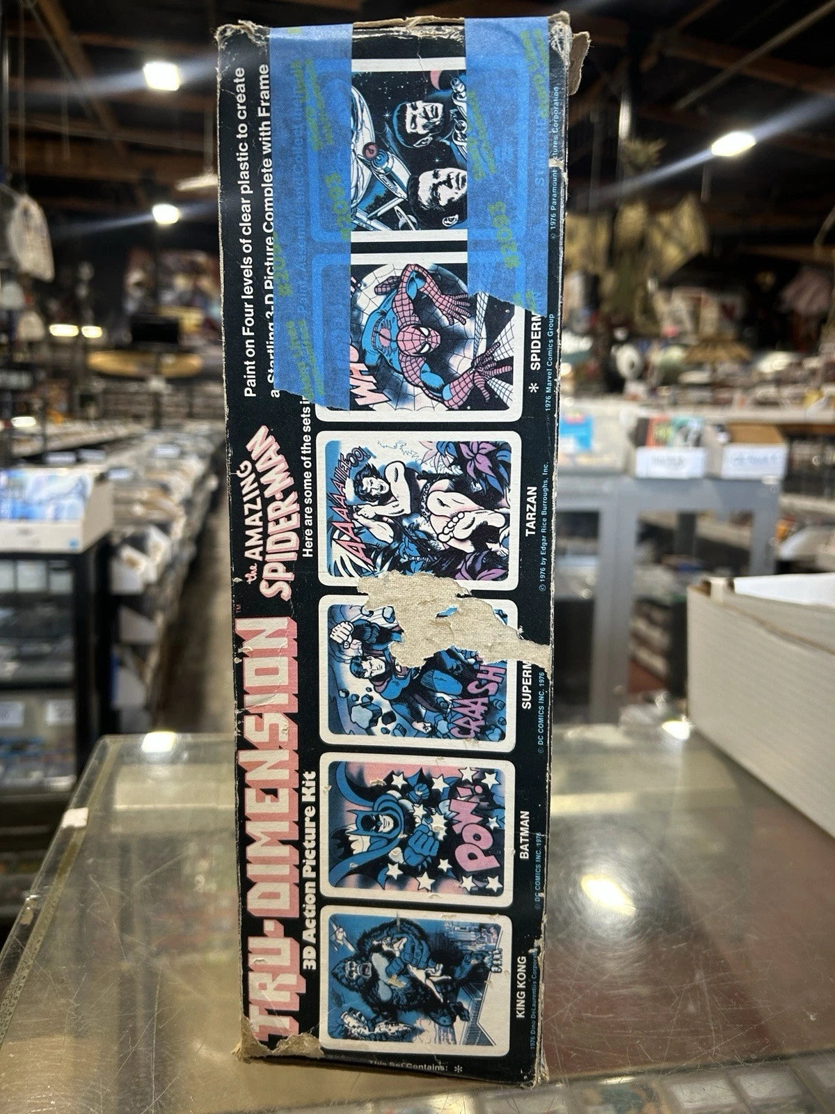 Marvel Comics 1976 Tru Dimension Amazing Spider-Man 3d Kit RARE with Box Vintage