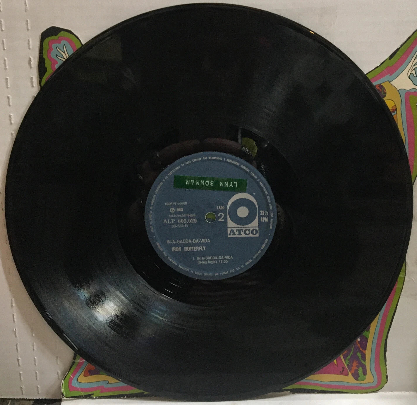 Iron Butterfly In-A-Gadda-Da-Vida Brazil Import Record APL605.029