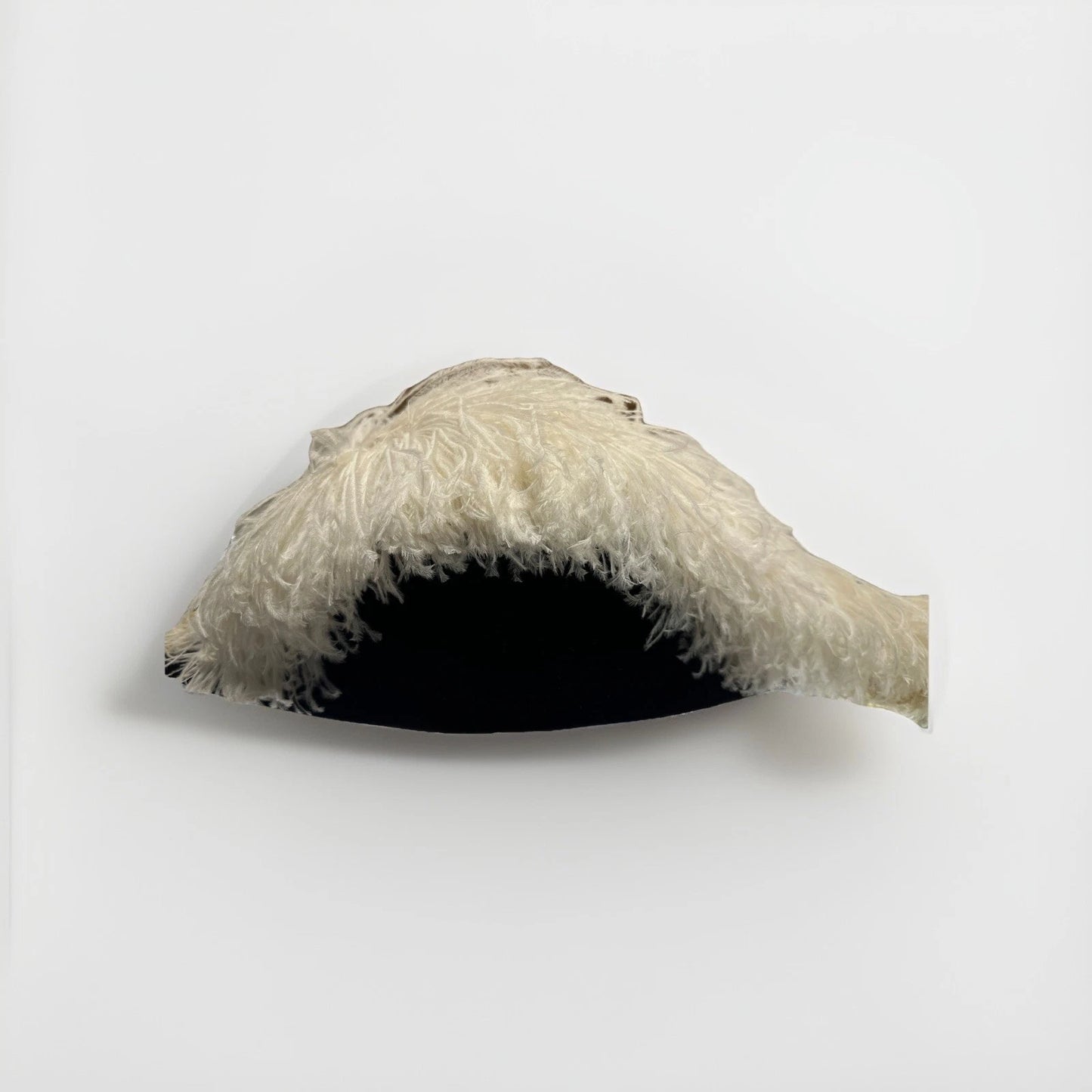 Vintage Knights of Columbus 4th Degree Chapeau Hat White Ostrich Plume Size 7¼
