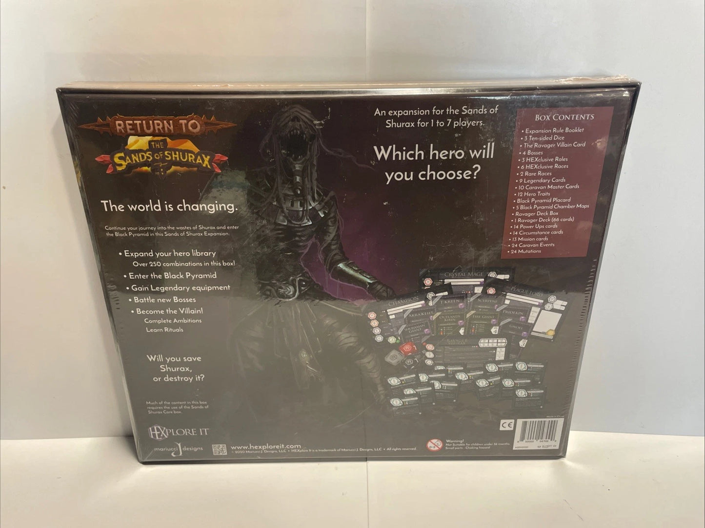 Mariucci J. Boardgame Return to the Sands Of Shurax Box Sealed Brand New