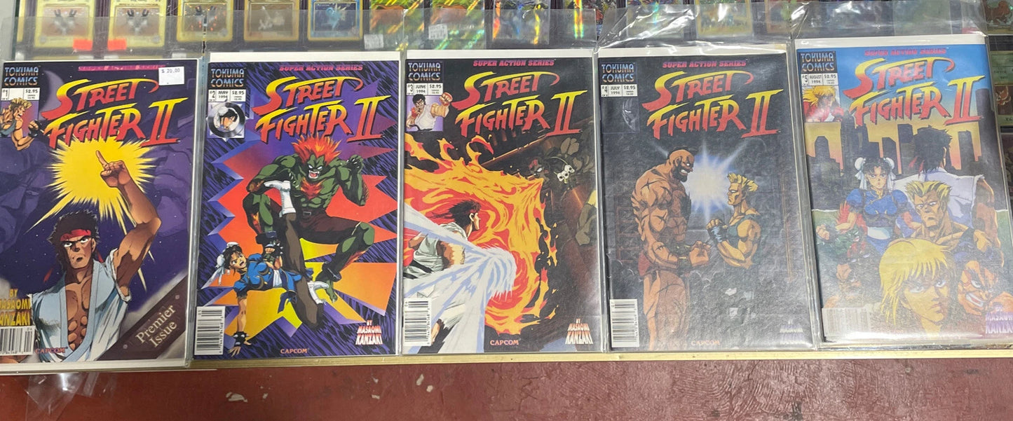 Street Fighter 2 1994 Comic Book Issue #1-5 Lot