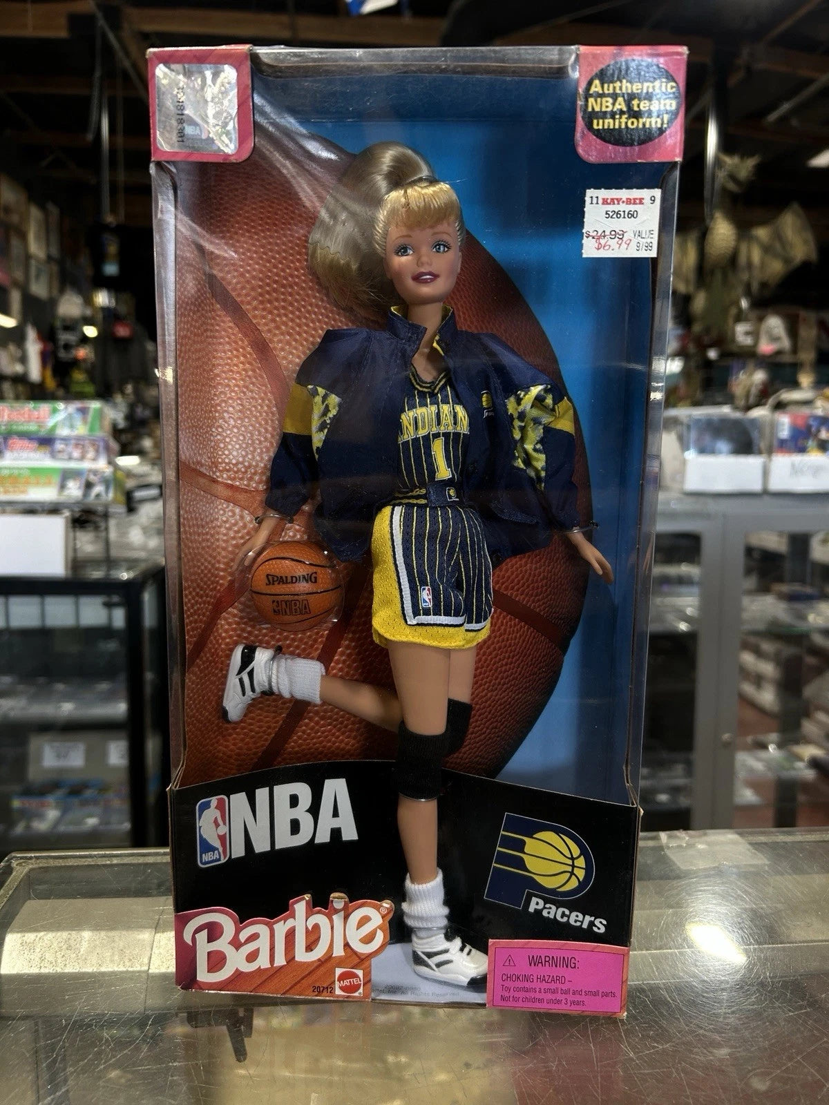 1998 NBA Indiana Pacers Barbie Doll Mattel 20712