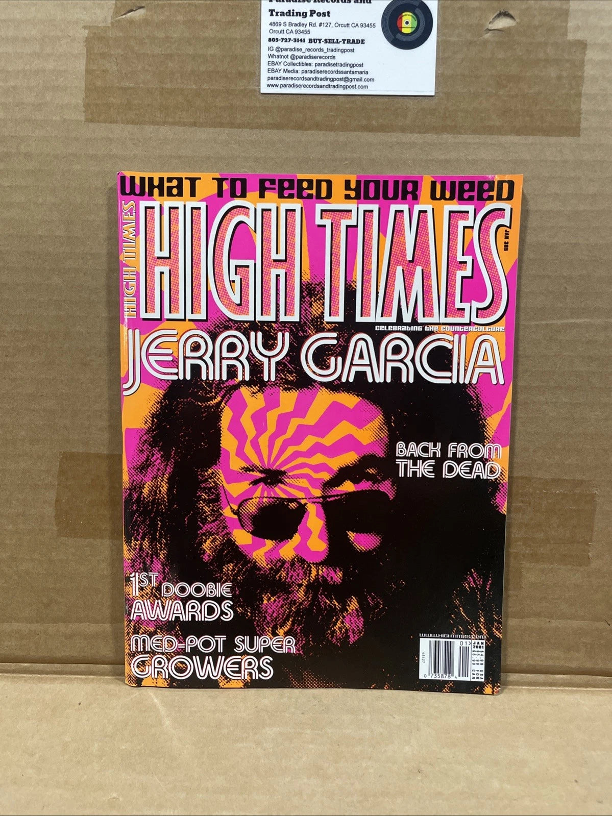 High Times Magazine January 2001 Vintage Jerry Garcia Cover Issue JAN 305