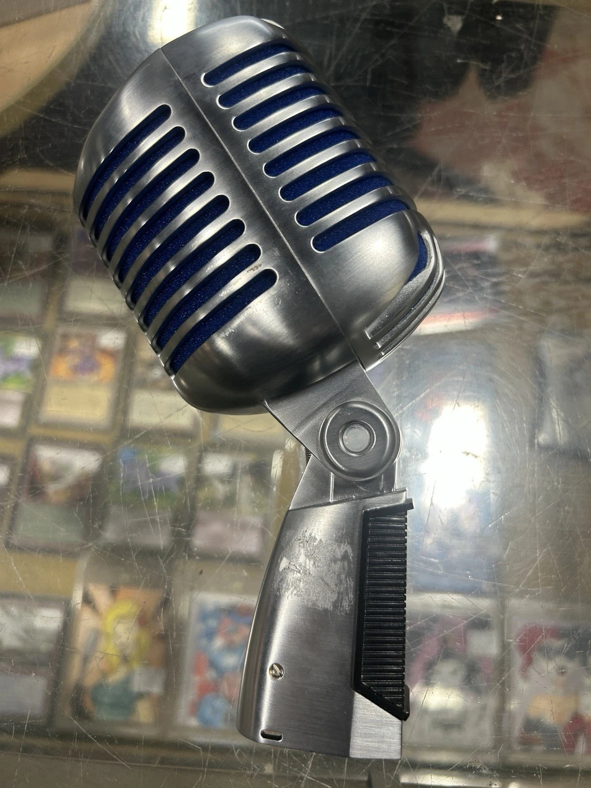 Shure Super 55 Supercardioid Dynamic Microphone-Blue Tested works great