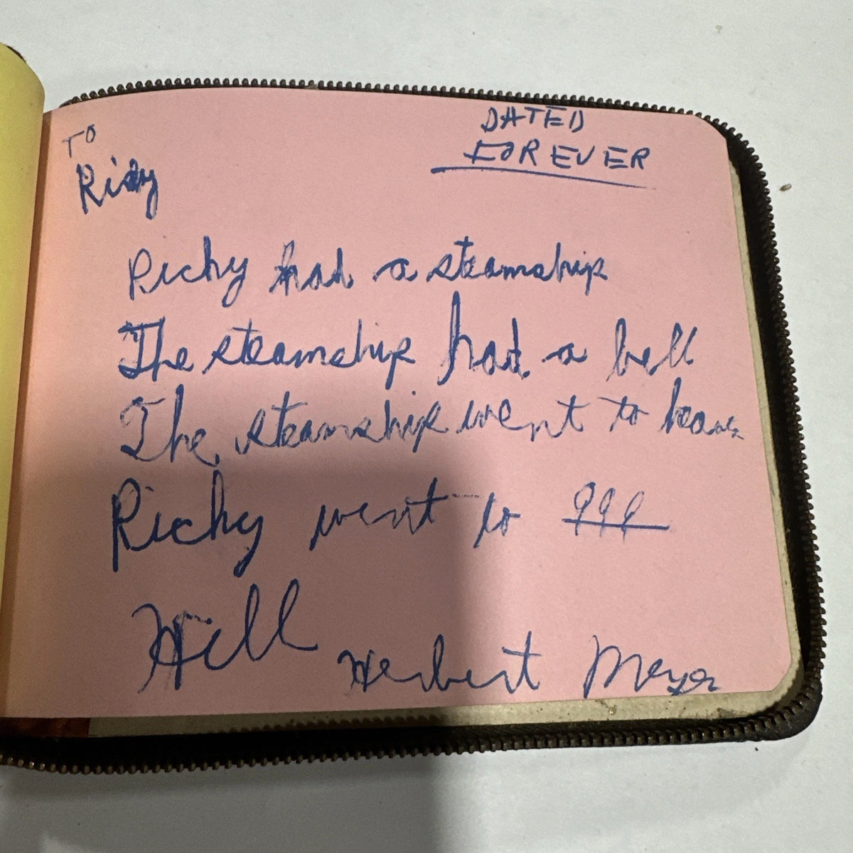 1949 Student Autograph Book