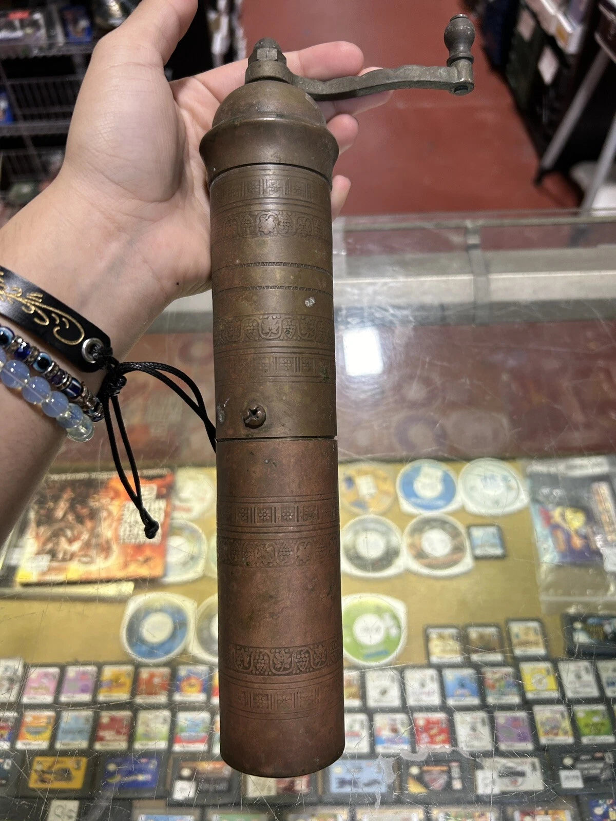 Antique Brass Turkish Grinder