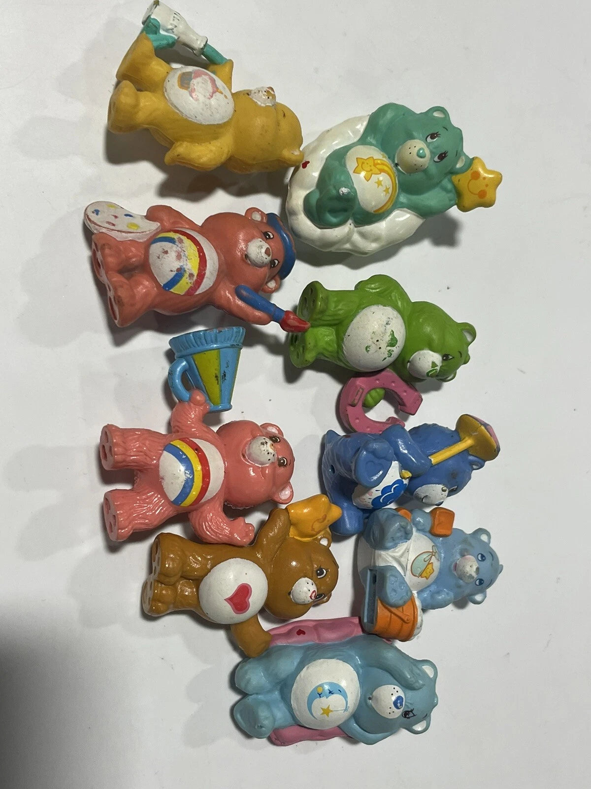Vtg Care Bears 1980’s AGC 2” Lot Mini Figures Care Bears