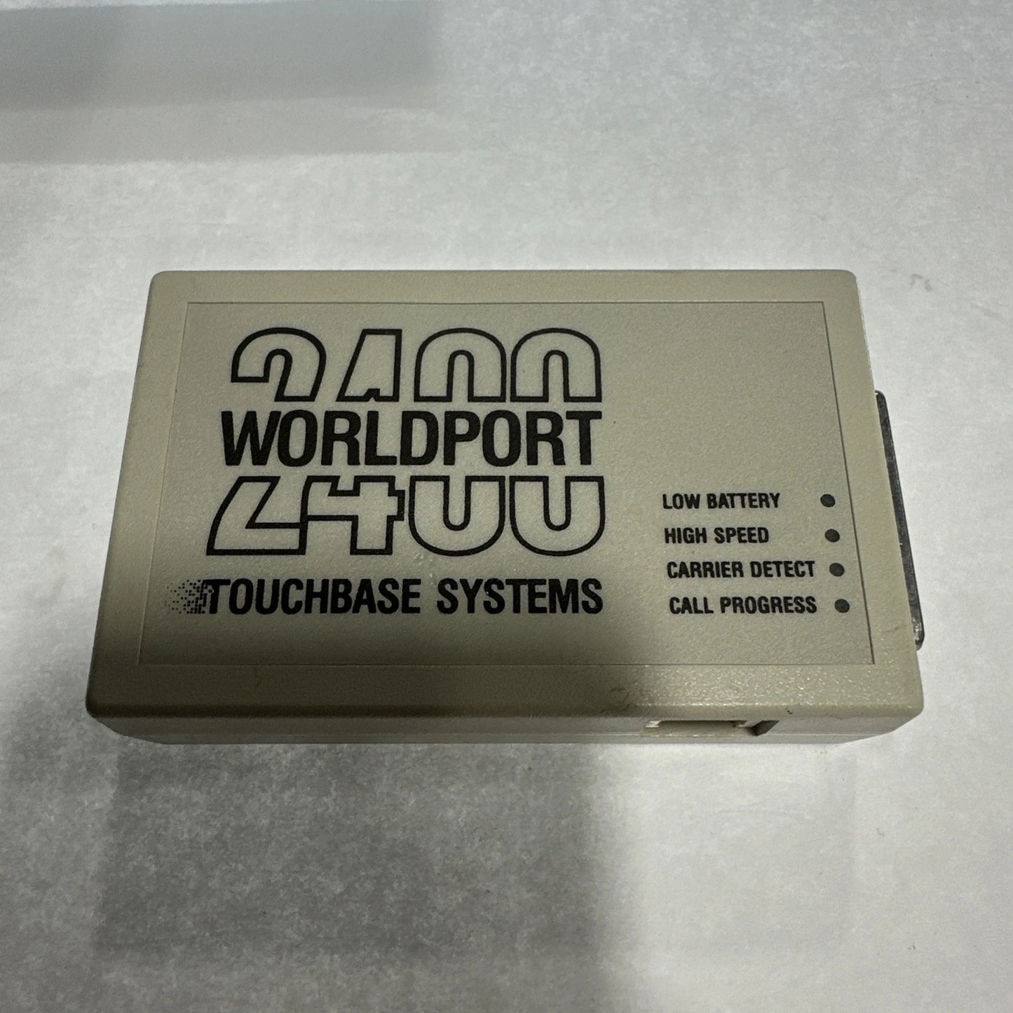 Touchbase Systems 2400 Baud Worlport Portable Modem 01-0200