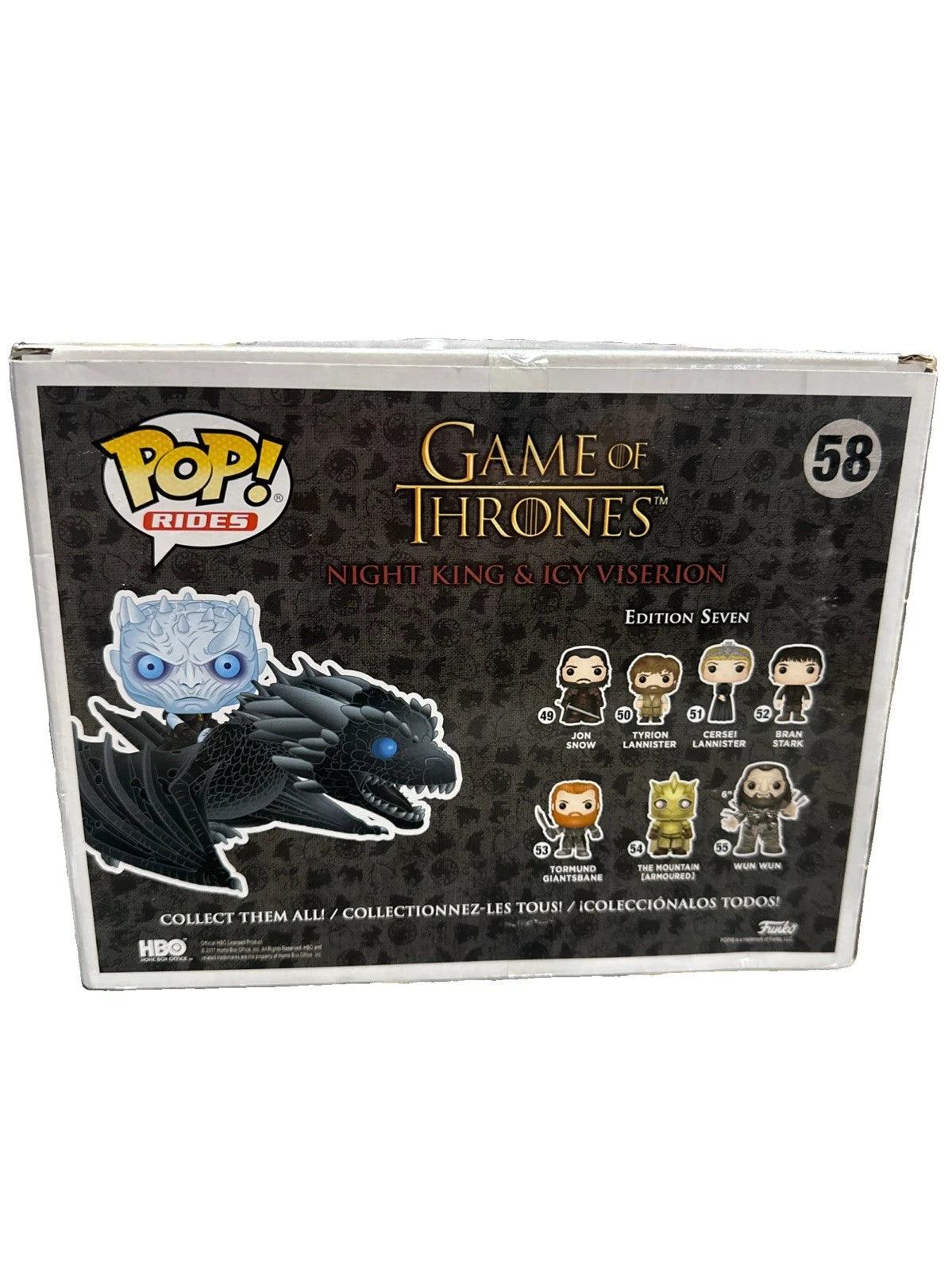 Funko Pop! : Game of Thrones - Night King & Icy Viserion (Glows in the Dark) #58