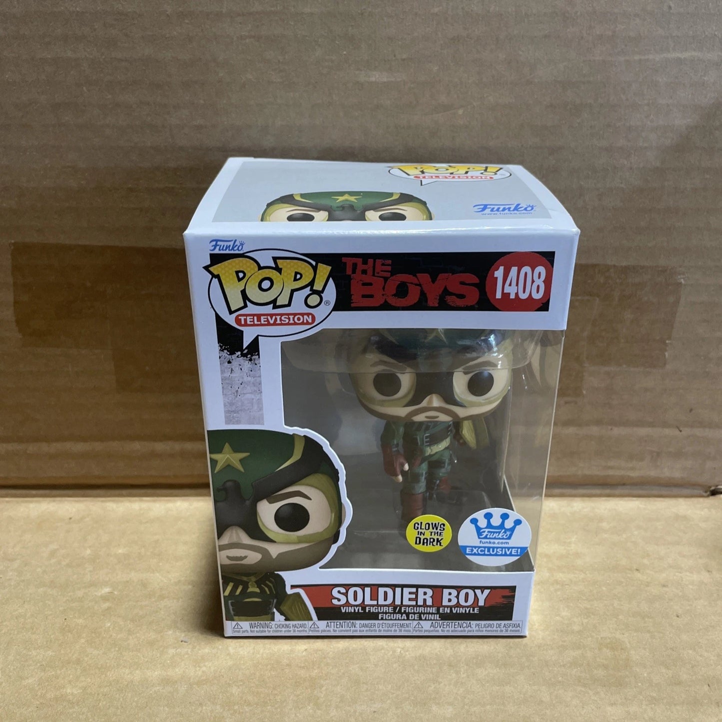 Funko Pop! Soldier Boy The Boys Glow Funko Exclusive Vinyl Figure #1408
