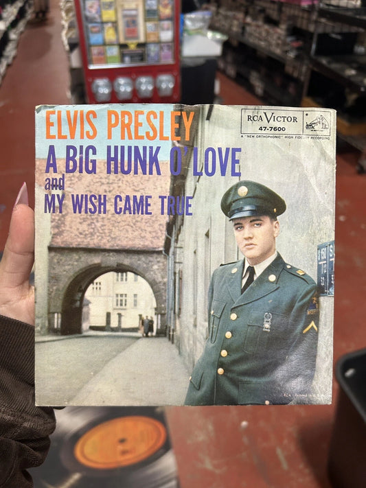 ELVIS PRESLEY 45 47-7600 A BIG HUNK O’ LOVE/MY WISH CAME TRUE NM/MT PRISTINE