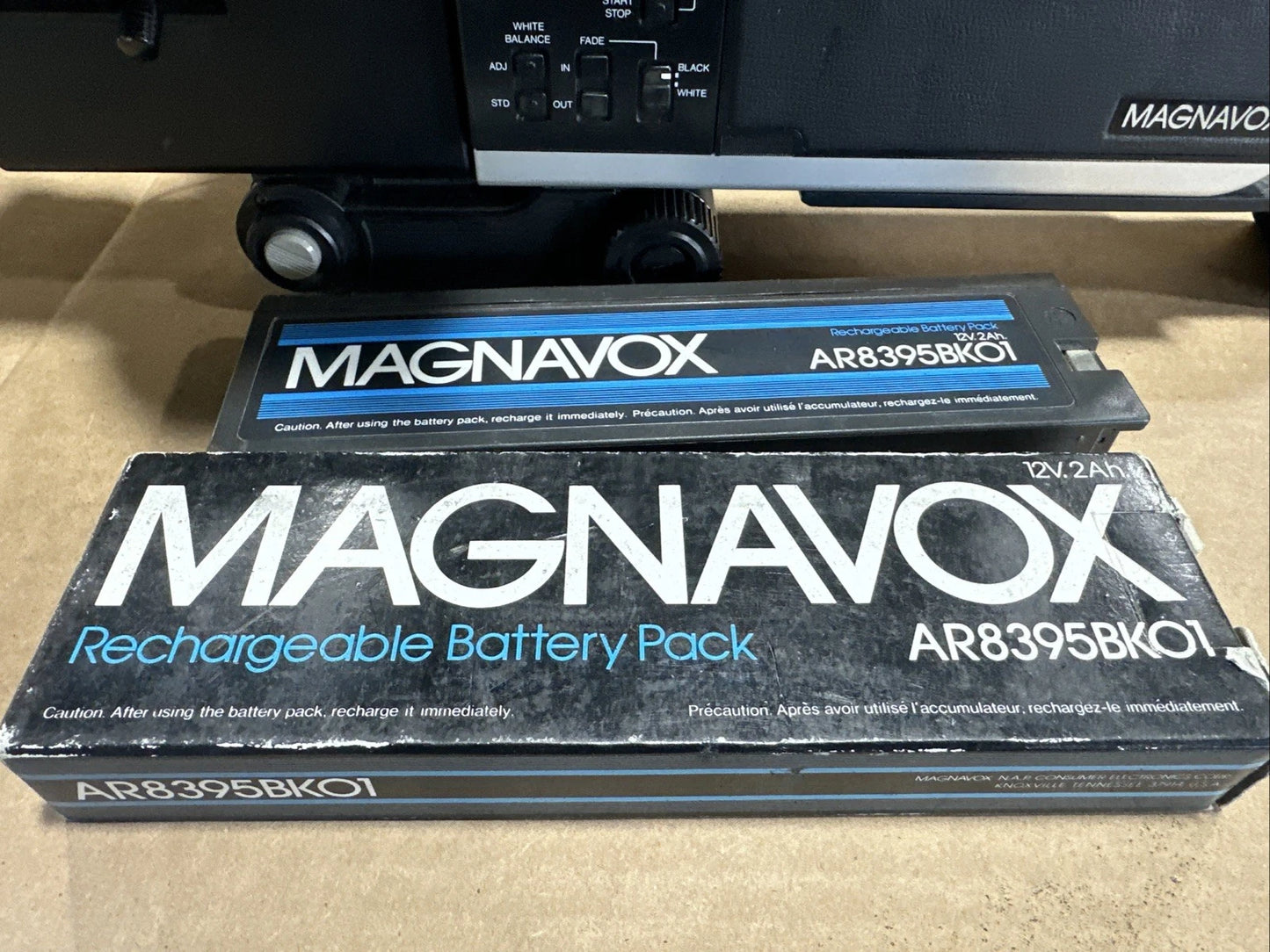 Magnavox Newvicon Color Video Camera VR8280BK02 Auto Focus 8X Zoom Untested