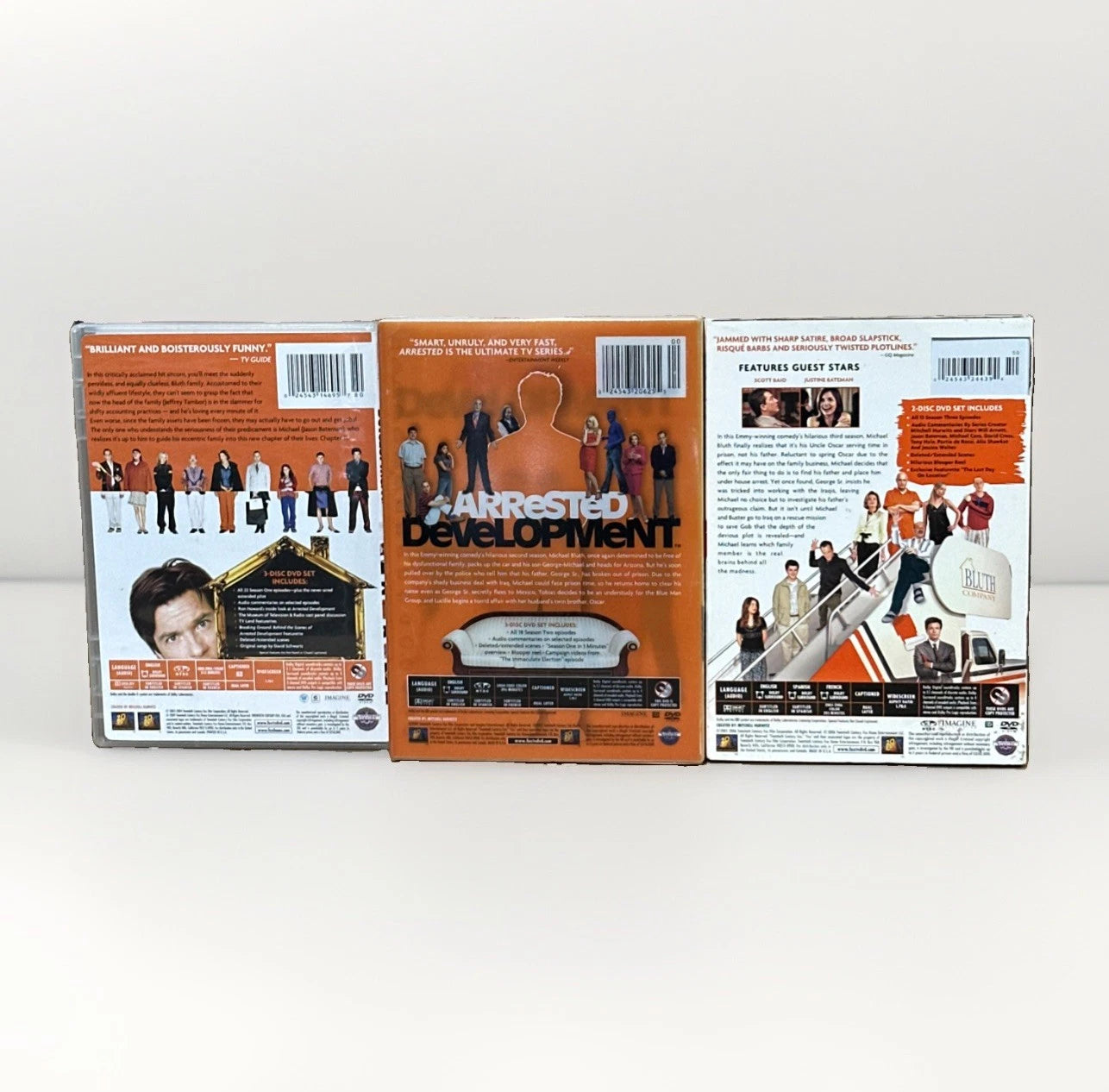 NEW Arrested Development Seasons 1-3 DVD Lot Complete Series Set Seasons 1 2 3