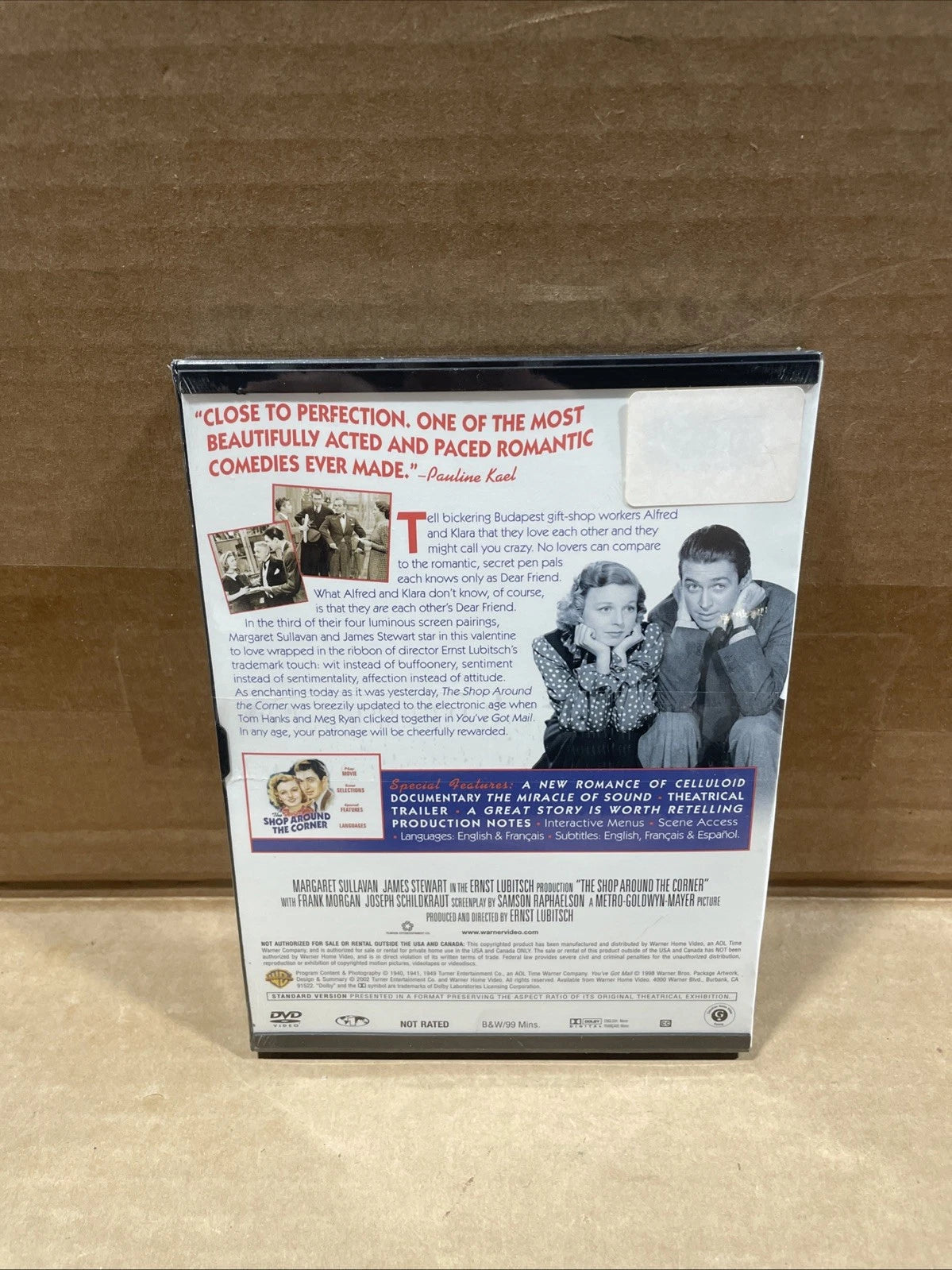 The Shop Around The Corner (DVD 2002, 1940) Margaret Sullavan, James Stewart New