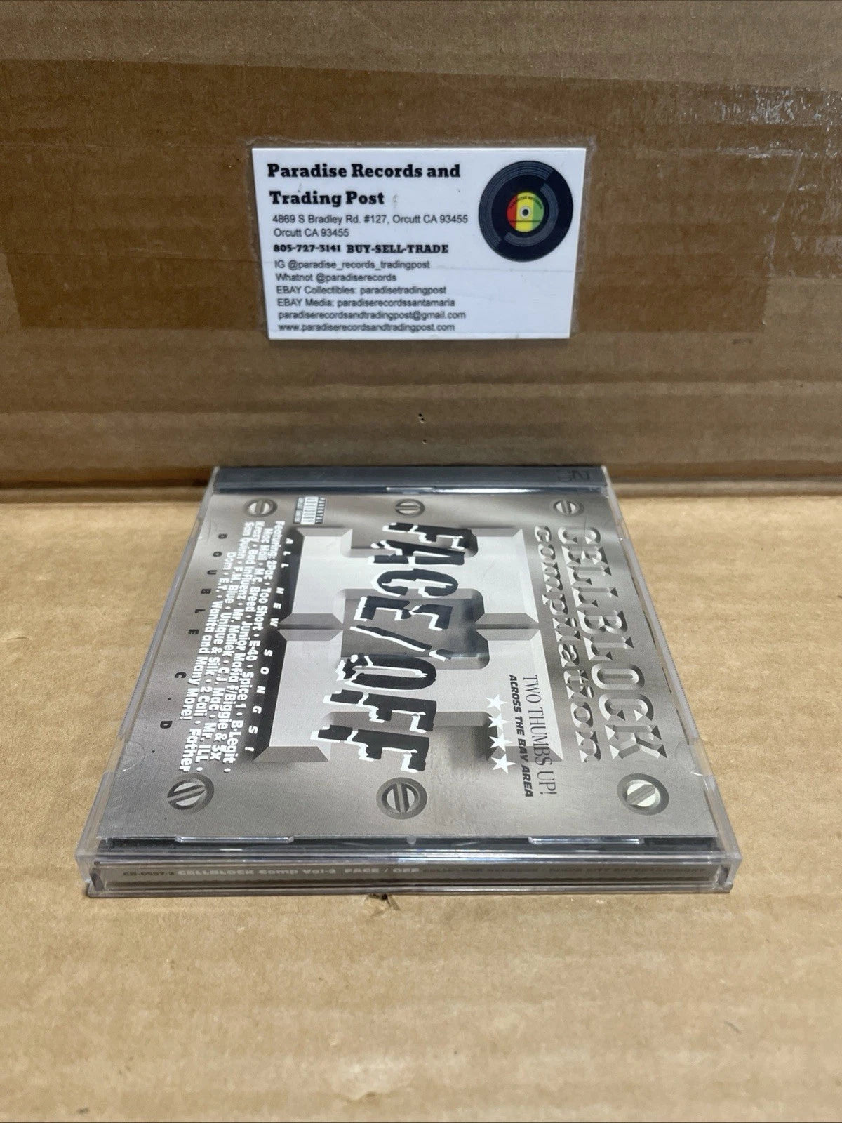 Cellblock Compilation Face/Off (1998 2 Disc CD) Various Artist Rare OOP Rap