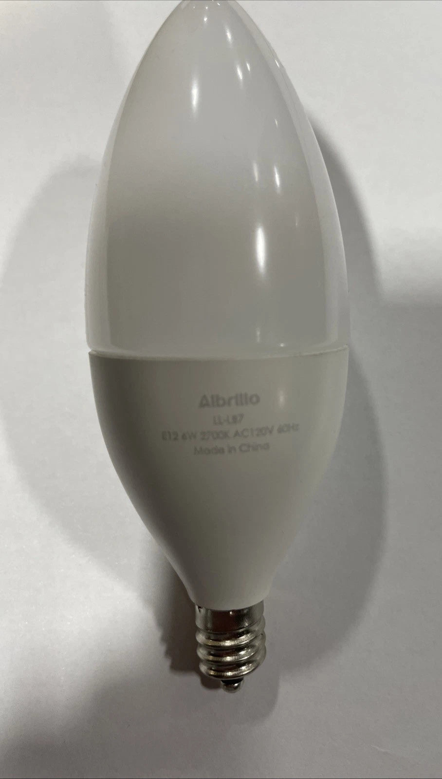 Albrillo E12 Bulb 4 Pcs Candelabra LED Bulbs, Model ￼LL-LB7