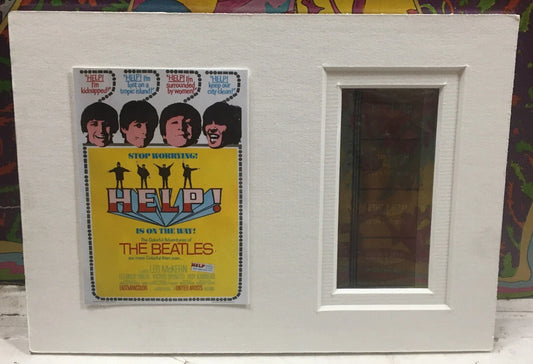 The Beatles Help Film Cell w/Mini Help Poster