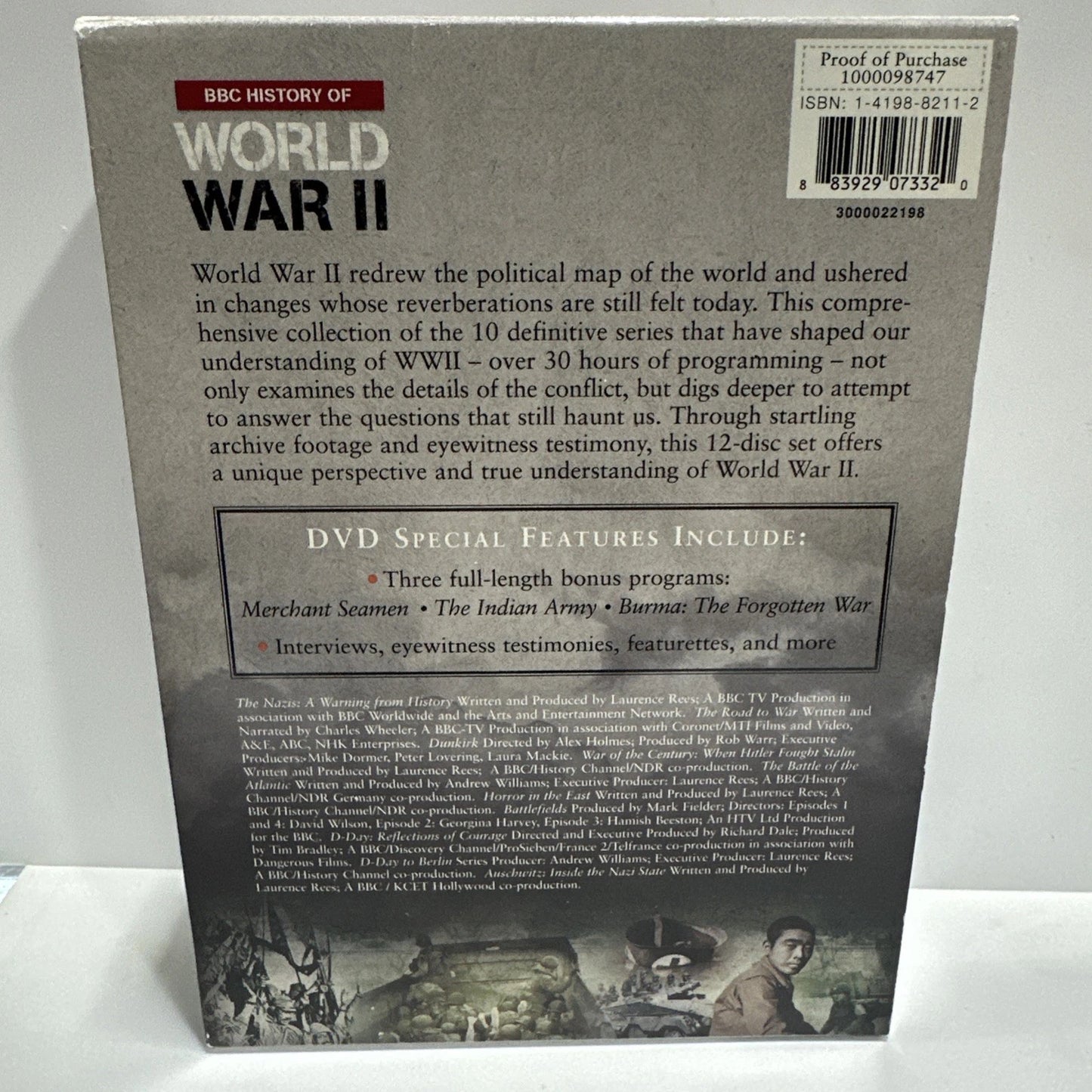 BBC Video History of World War II DVD 12-Disc Set w/ 3 Bonus Programs
