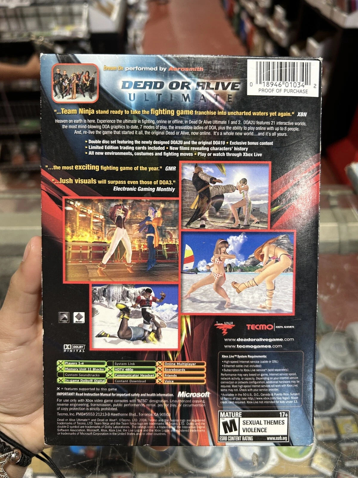 Dead or Alive Ultimate (Microsoft Xbox, 2004) w/ Manuals