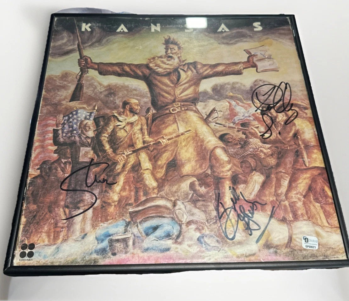 Kansas Self Titled Signed Lp Robby Steinhart, Phil Ehart, Steve Walsh