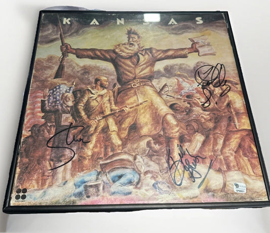 Kansas Self Titled Signed Lp Robby Steinhart, Phil Ehart, Steve Walsh