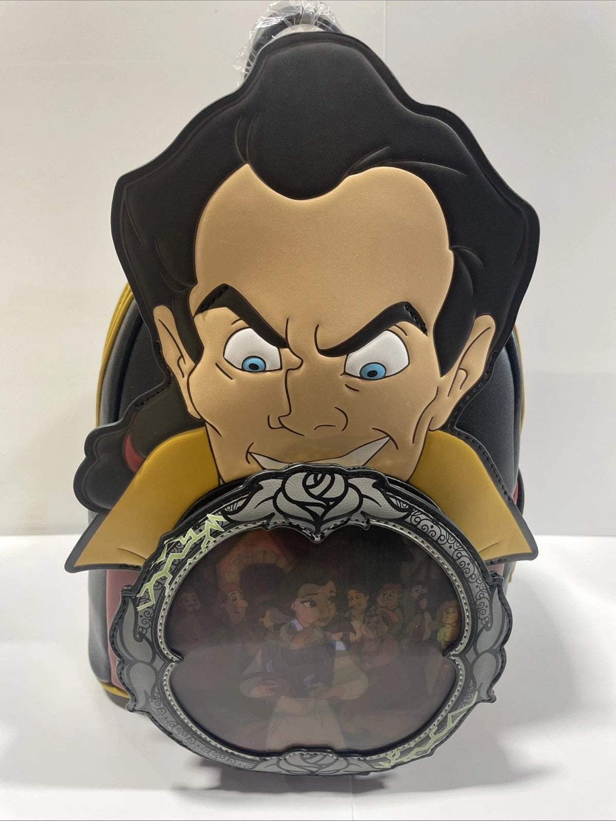 Loungefly Disney Beauty And The Beast Gaston Villains Mini Backpack Lenticular