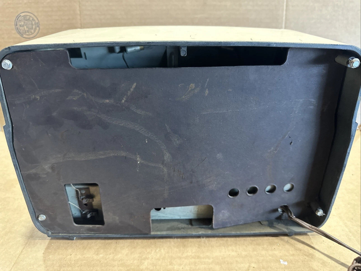 ANTIQUE CROSLEY RADIO 1948 MODEL 9-118W OLD ART DECO as is parts only