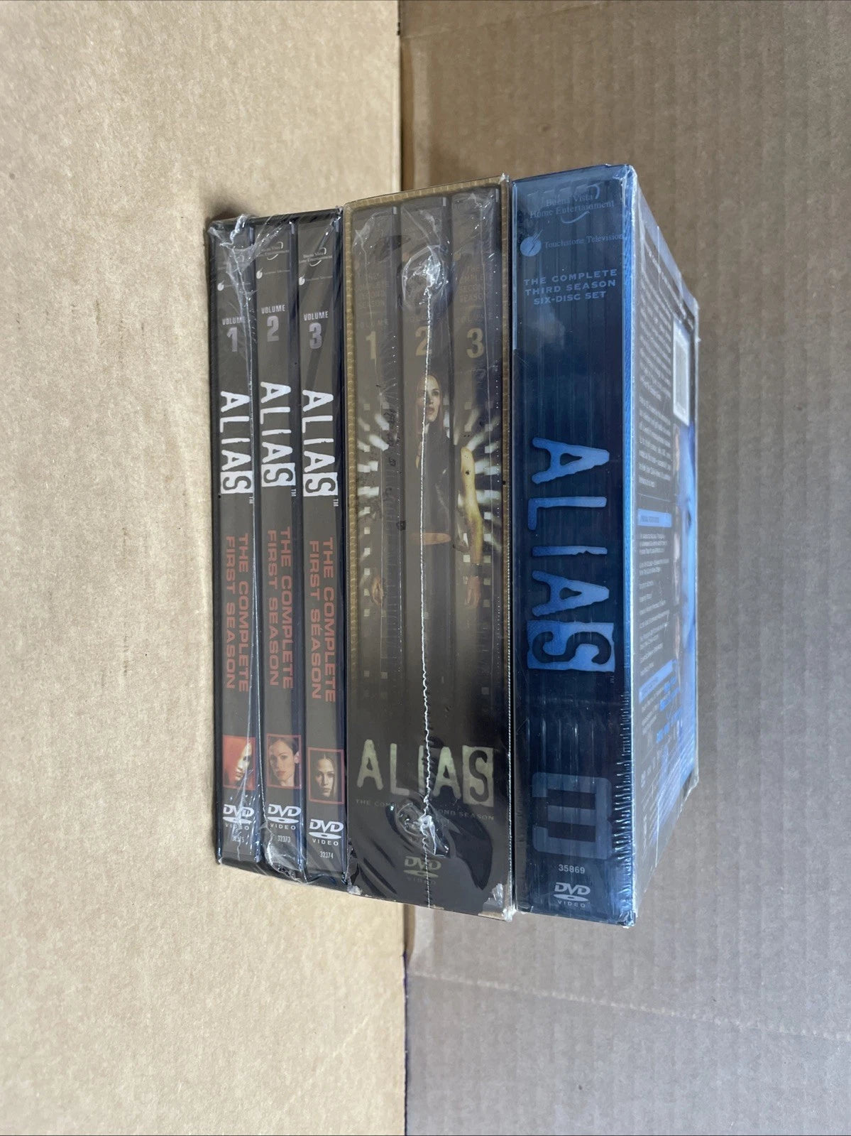 Alias Complete Series DVDs New Sealed Seasons 1-3 Jennifer Garner
