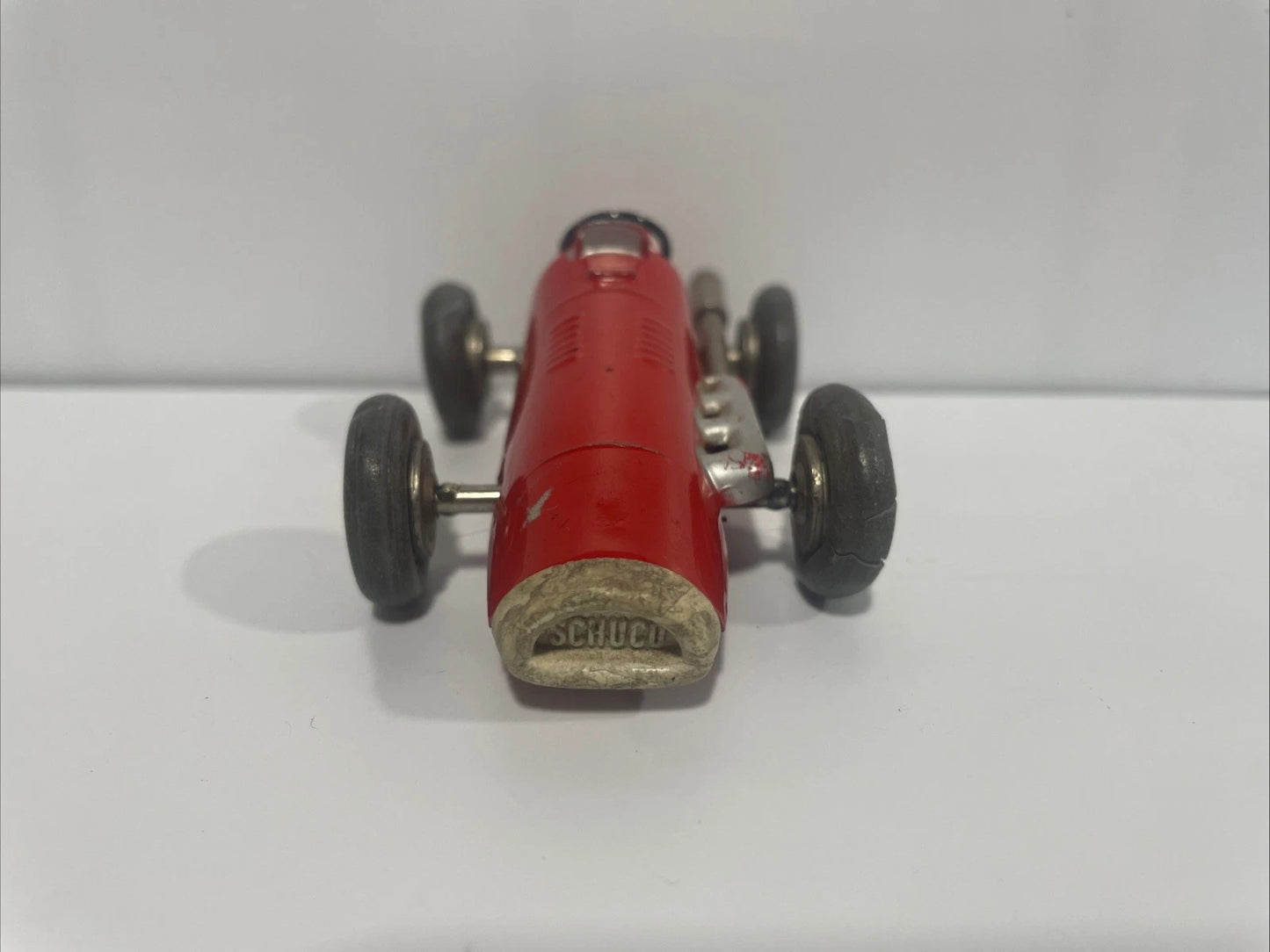 Vintage Schuco Micro Racer 1040 Red Made in US Zone Germany Car #3 No Key