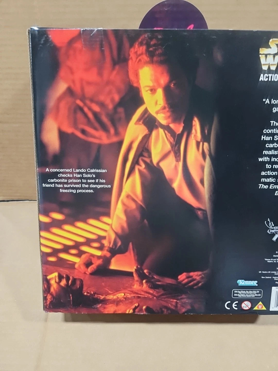 STAR WARS HAN SOLO AS PRISONER AND CARBONITE BLOCK WITH FROZEN HAN SOLO TWO PACK