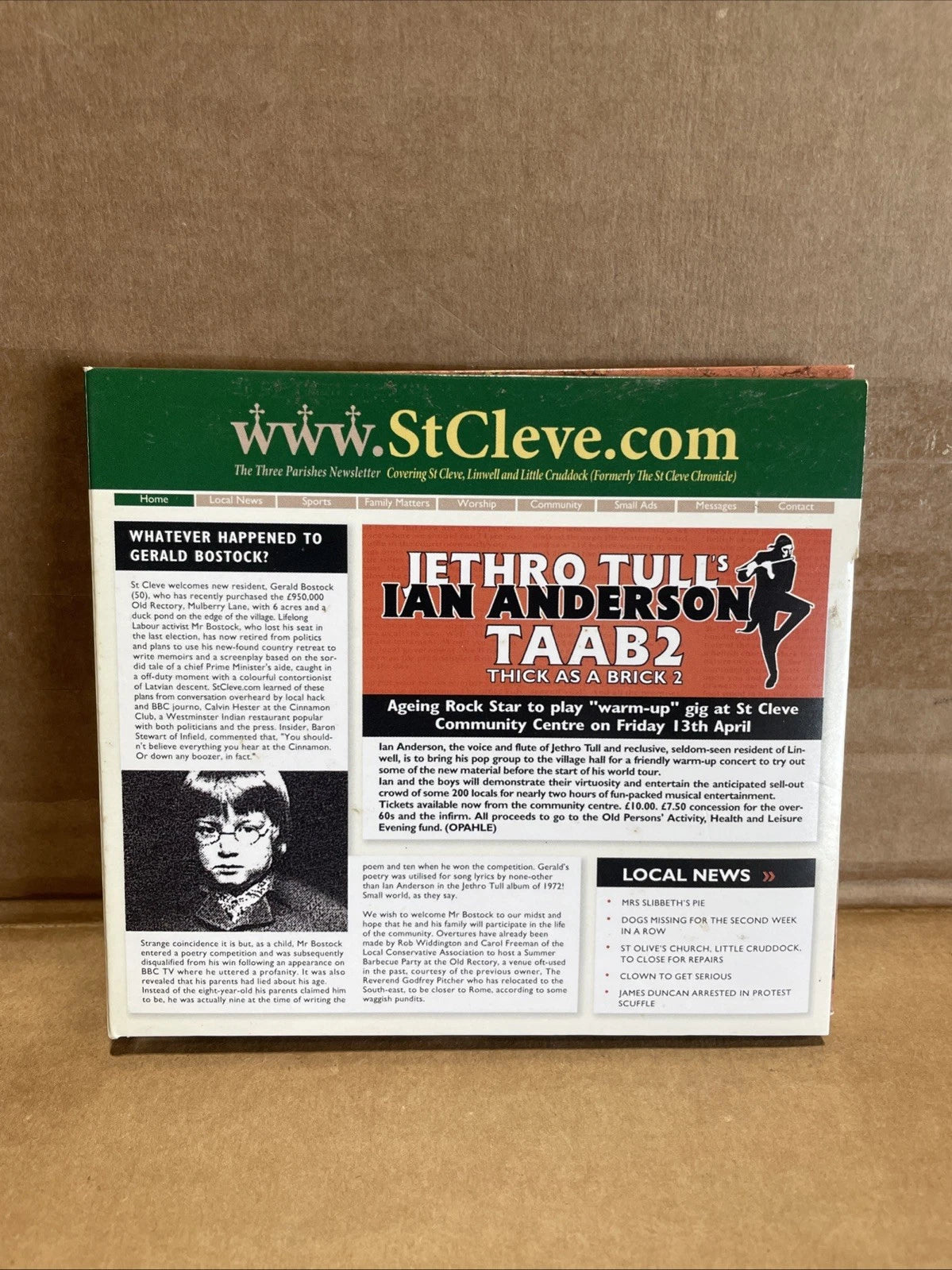 Jethro Tull's Ian Anderson: Thick As A Brick 2 TAAB2, 2 Disc CD/DVD