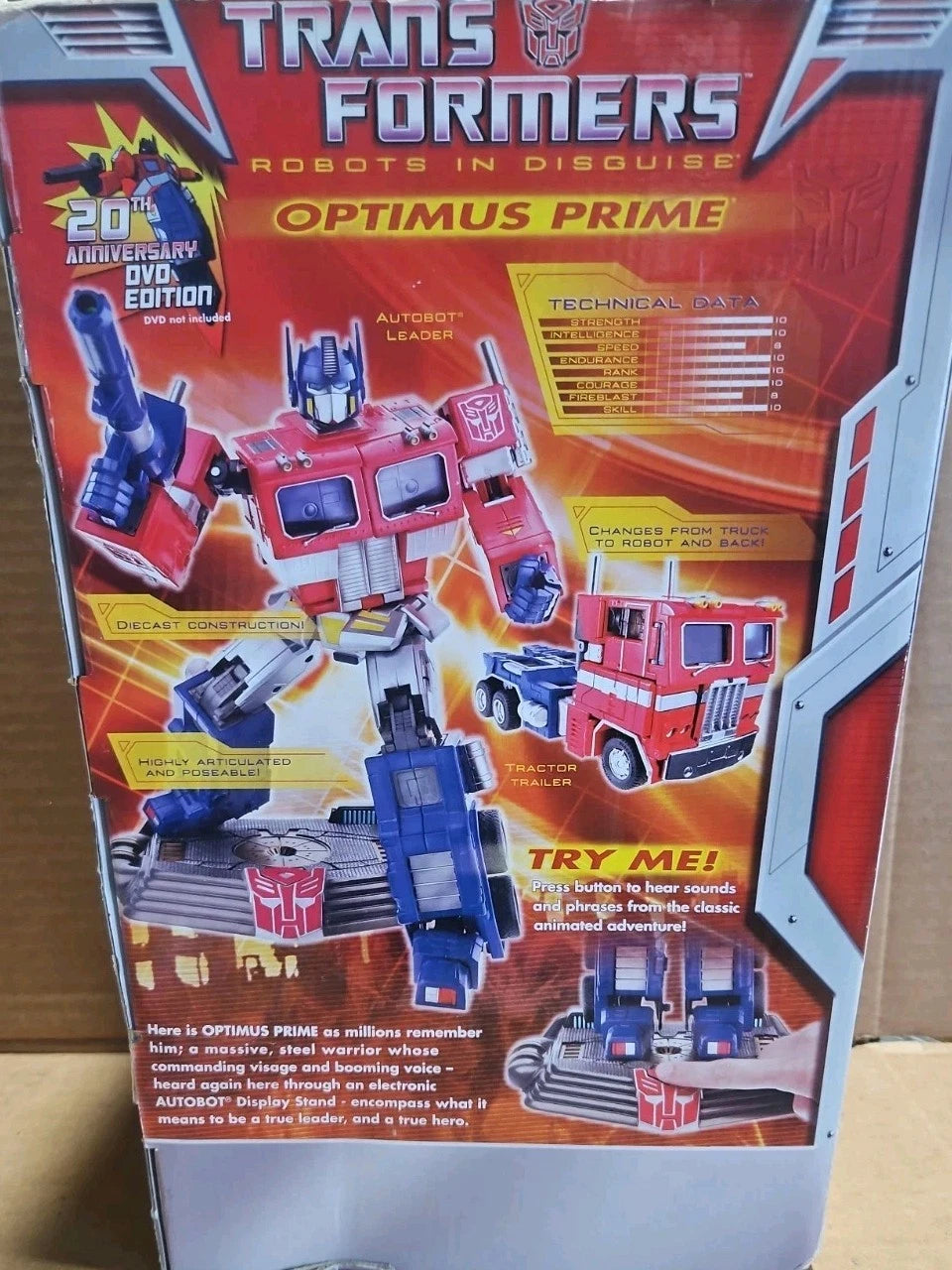 Hasbro MP-01 Masterpiece Optimus Prime 20th Anniversary MISB Sealed Transformers