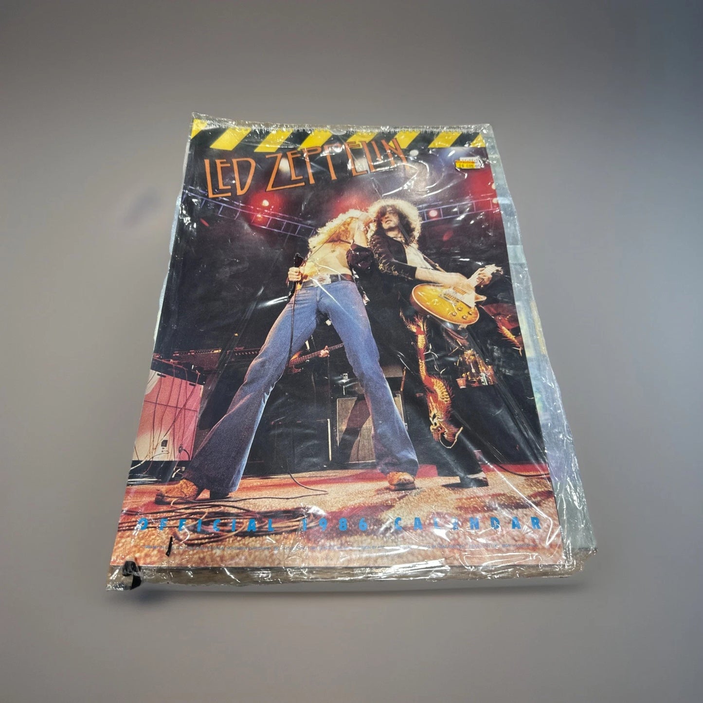 Led Zeppelin 1986 Calendar Vintage Jimmy Page, Robert Plant, C7