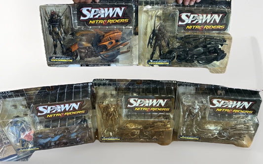 Lot Of 6 McFarlane Spawn Series 16 NITRO RIDERS AFTER BURNER Figures 1999