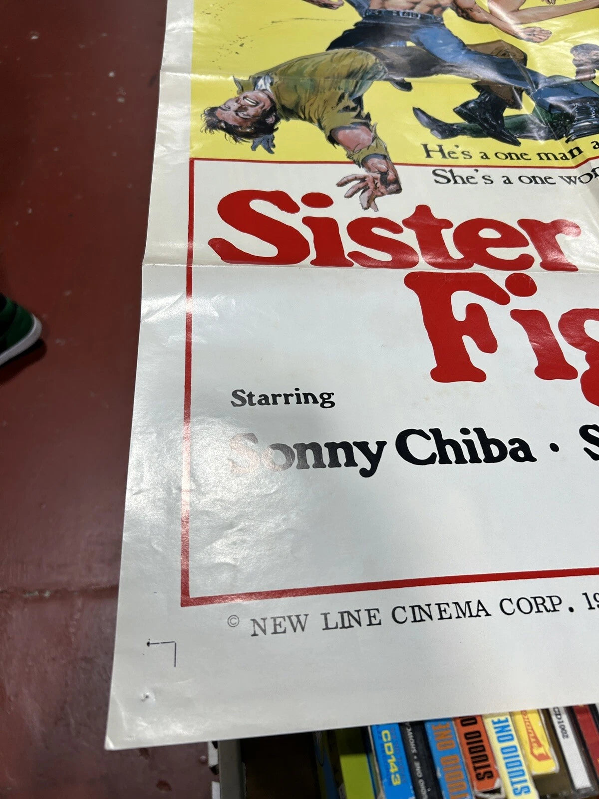 SISTER STREET FIGHTER MOVIE POSTER ONE SHEET 1976 SONNY CHIBA SUE SHIOMI