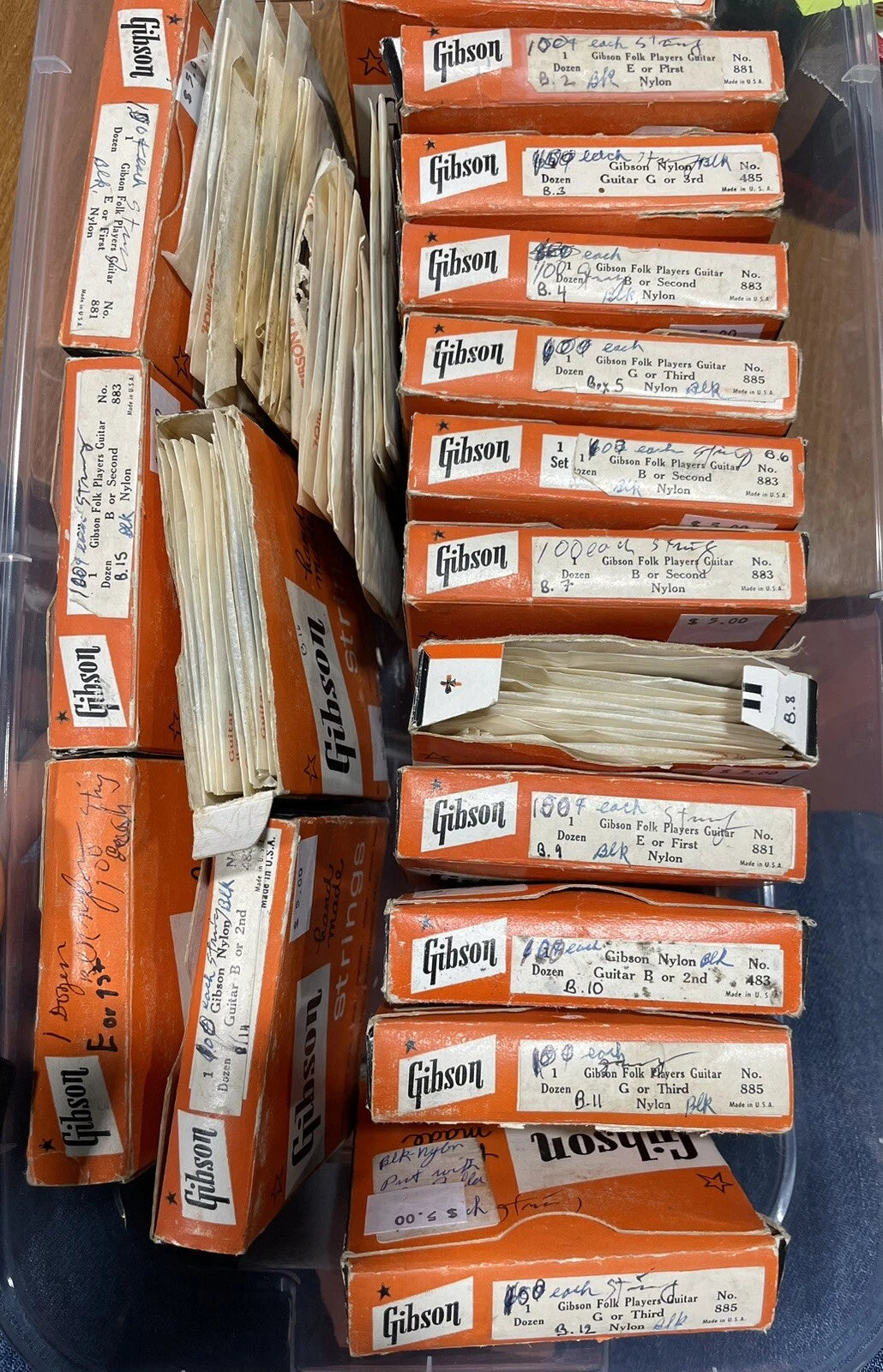 VINTAGE GIBSON GUITAR STRINGS HANDMADE 1950s Lot