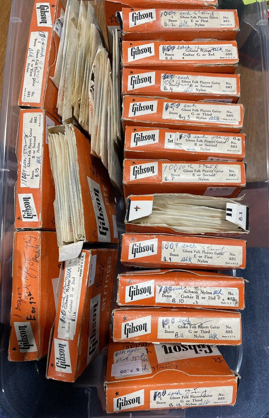 VINTAGE GIBSON GUITAR STRINGS HANDMADE 1950s Lot