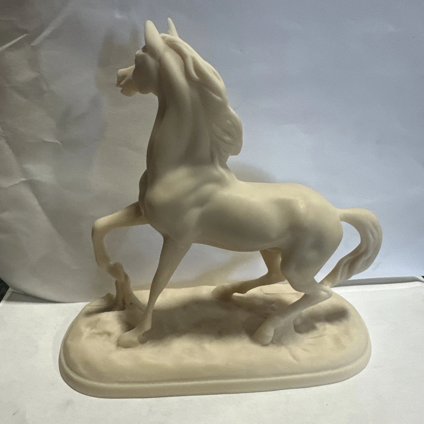 Valentino Resin? White Bisque Horse Made In Italy