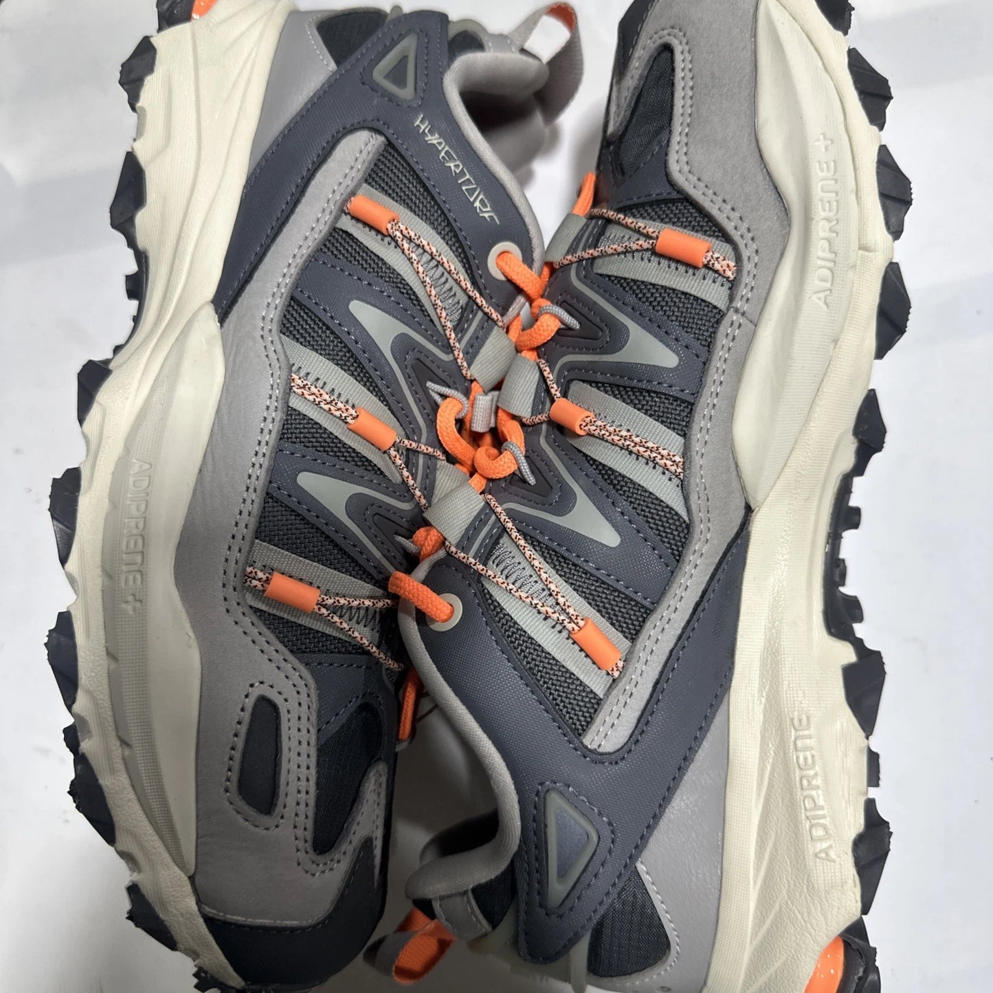 Adidas originals Hyperturf Shoes Grey Five Grey One Orange FZ6058 Men's Size 11